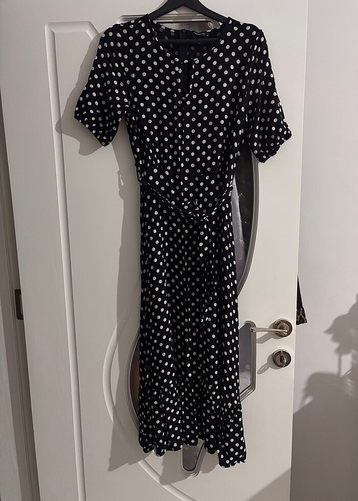 Puantiyeli elbise - Görsel 3