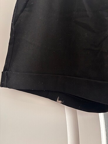 Siyah kumaş şort - Görsel 5