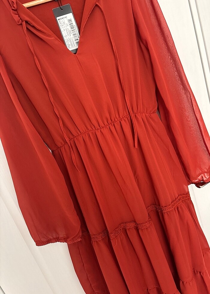 Trendyolmilla Şifon elbise - Görsel 2