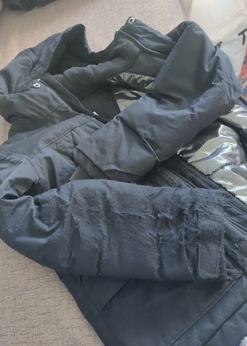 Erkek çocuk  Siyah Fermuarlı Street Wear Mont 8 yaş - Görsel 6