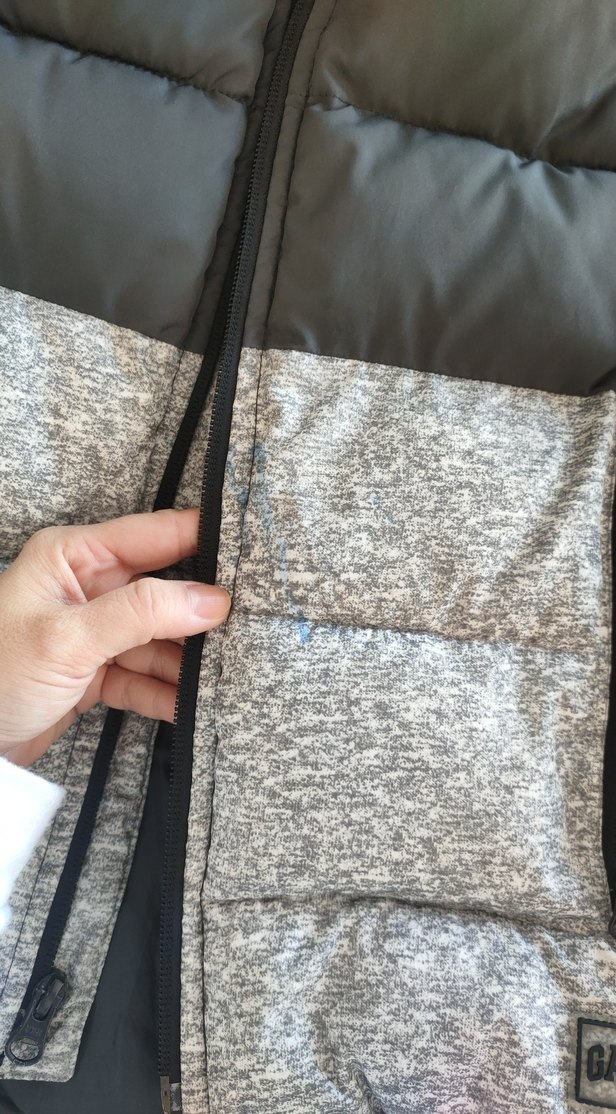 Gri Erkek Çocuk Fermuarlı şişme Yelek - GAP - 8-9 yaş - Görsel 2