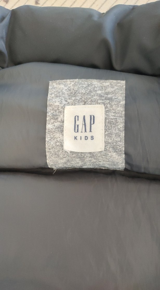 Gri Erkek Çocuk Fermuarlı şişme Yelek - GAP - 8-9 yaş - Görsel 4