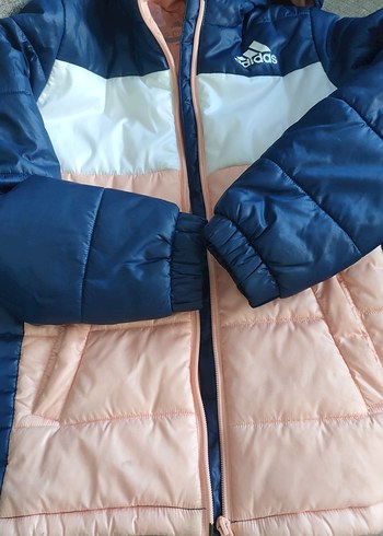 Kız-erkek  Çocuk Lacivert-Pembe Adidas Mont 9-10 yaş. - Görsel 3