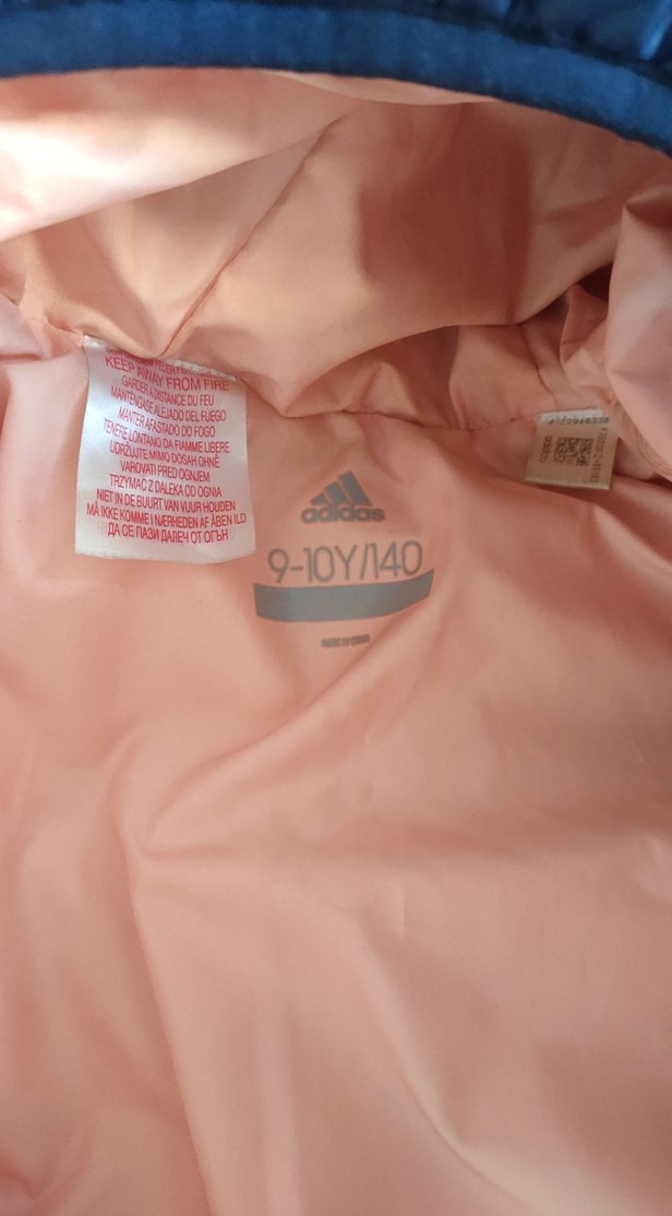 Kız-erkek  Çocuk Lacivert-Pembe Adidas Mont 9-10 yaş. - Görsel 2