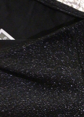 H&M simli elbise 34 beden xs - Görsel 6