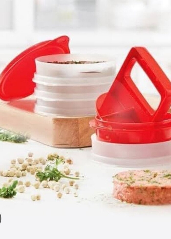 Tupperware hamburger press - Görsel 3