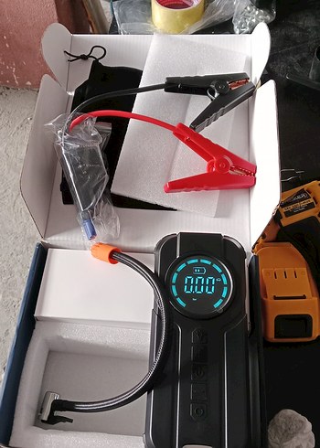 Akü Takviye Cihazı Şarjlı Kompresörlü - Görsel 7