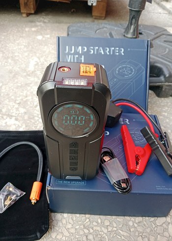 Akü Takviye Cihazı Şarjlı Kompresörlü - Görsel 3