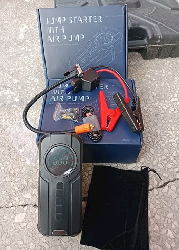 Akü Takviye Cihazı Şarjlı Kompresörlü - Görsel 6