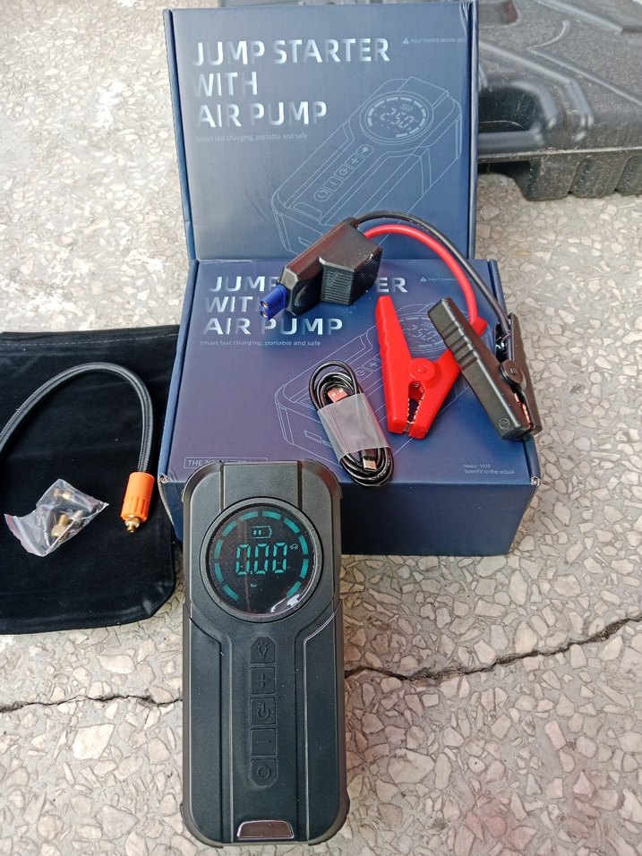 Akü Takviye Cihazı Şarjlı Kompresörlü - Görsel 5