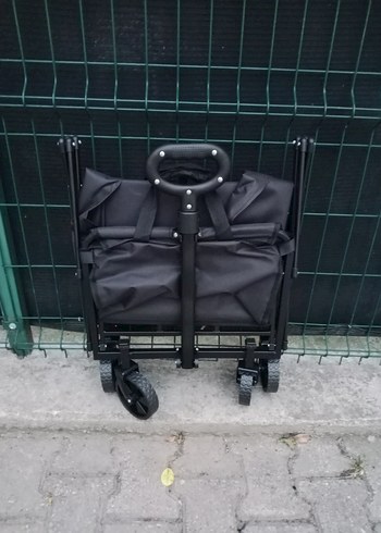 Katlanabilir Siyah Taşıma Arabası - Görsel 5