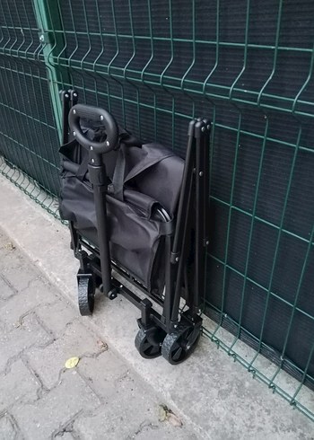 Katlanabilir Siyah Taşıma Arabası - Görsel 6