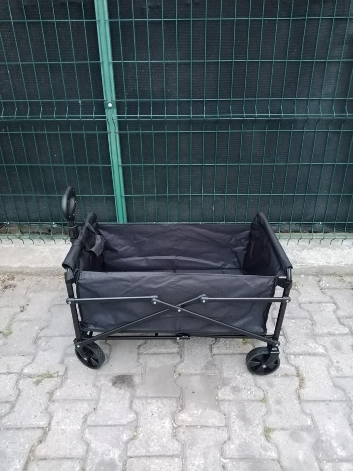 Katlanabilir Siyah Taşıma Arabası - Görsel 2