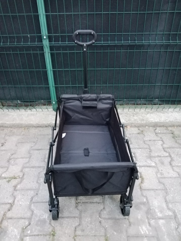 Katlanabilir Siyah Taşıma Arabası - Görsel 3