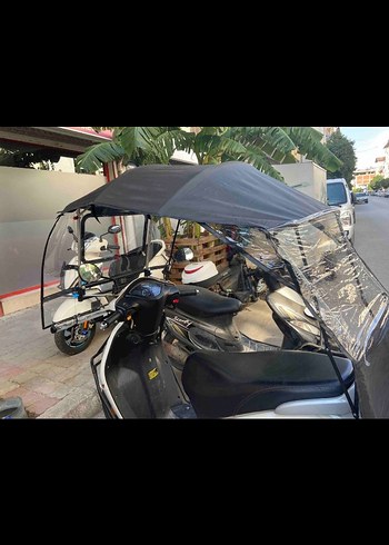 Motosiklet Tentesi Yağmurluk Rüzgarlık - Görsel 6