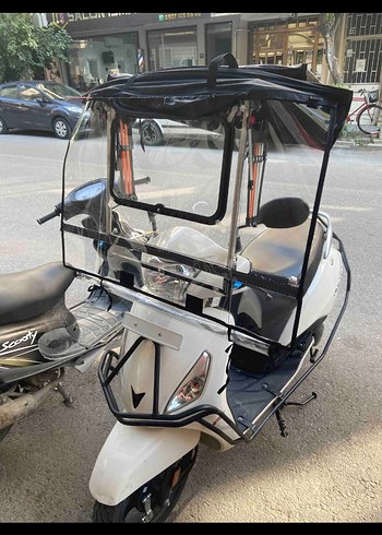 Motosiklet Tentesi Yağmurluk Rüzgarlık - Görsel 5