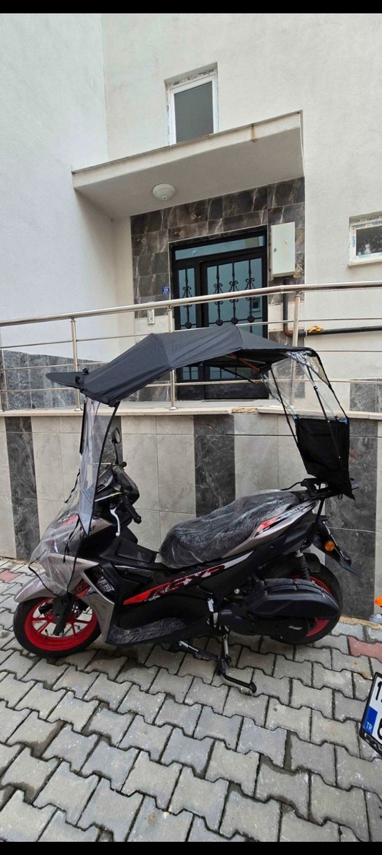 Motosiklet Tentesi Yağmurluk Rüzgarlık - Görsel 2