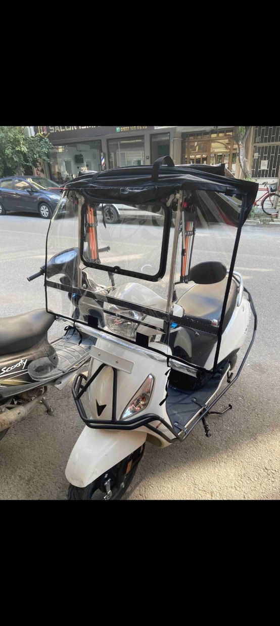 Motosiklet Tentesi Yağmurluk Rüzgarlık - Görsel 5