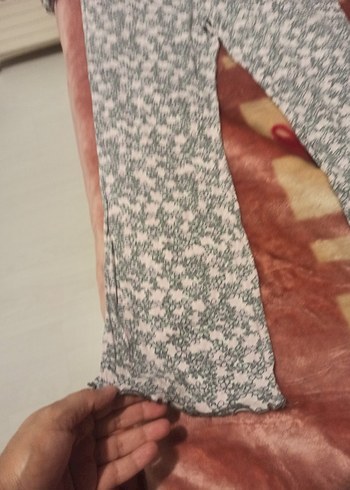 10 Yaş Beden Dantelli Gri Kız Pijama Takımı