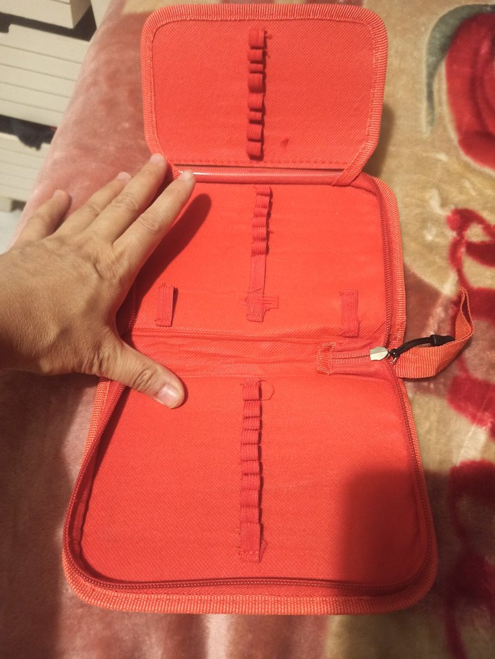 Renkli Baskılı Fermuarlı kalemlik - Görsel 4