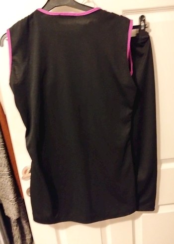 Siyah Mini Spor Takım, Kolsuz, Straplez - Görsel 5