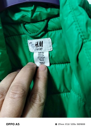 Yeşil Fermuarlı Erkek Çocuk mont - Görsel 2