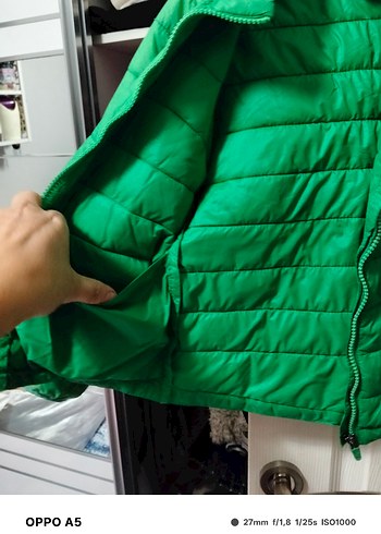 Yeşil Fermuarlı Erkek Çocuk mont - Görsel 4