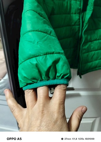 Yeşil Fermuarlı Erkek Çocuk mont - Görsel 3