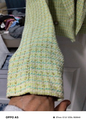 Düğmeli Yeşil Kadın Blazer Ceket - Görsel 2