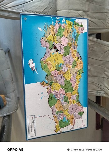 Çocuklar için renkli harita yapbozu - Görsel 5