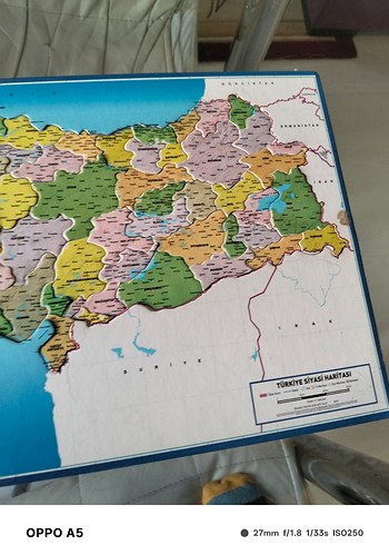 Çocuklar için renkli harita yapbozu - Görsel 8