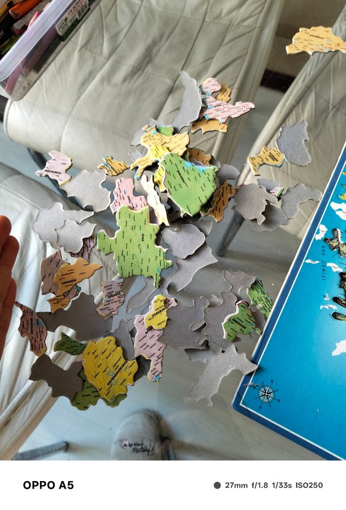 Çocuklar için renkli harita yapbozu - Görsel 3