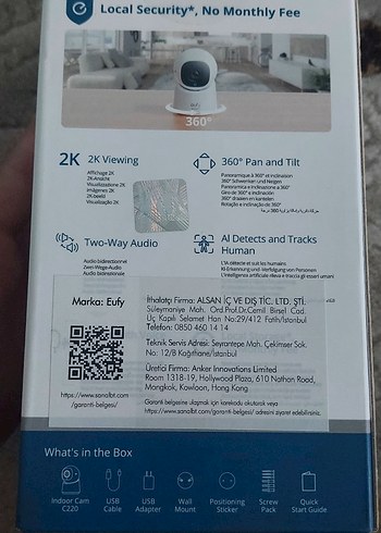 Eufy 360° Dönen Bebek Kamerası Beyaz - Görsel 7