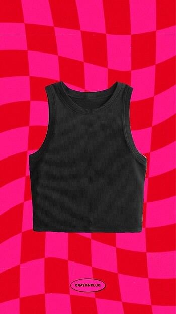 siyah halter yaka fitilli crop