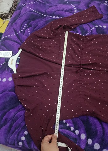 Bordo Uzun Kollu Salaş Kadın Takım - Görsel 7