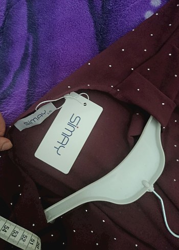 Bordo Uzun Kollu Salaş Kadın Takım - Görsel 11