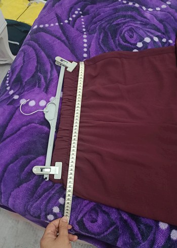 Bordo Uzun Kollu Salaş Kadın Takım - Görsel 6