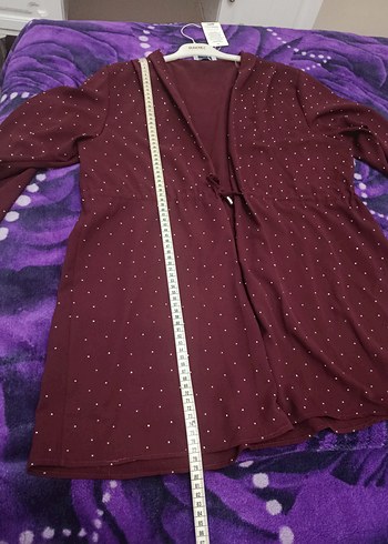 Bordo Uzun Kollu Salaş Kadın Takım - Görsel 8