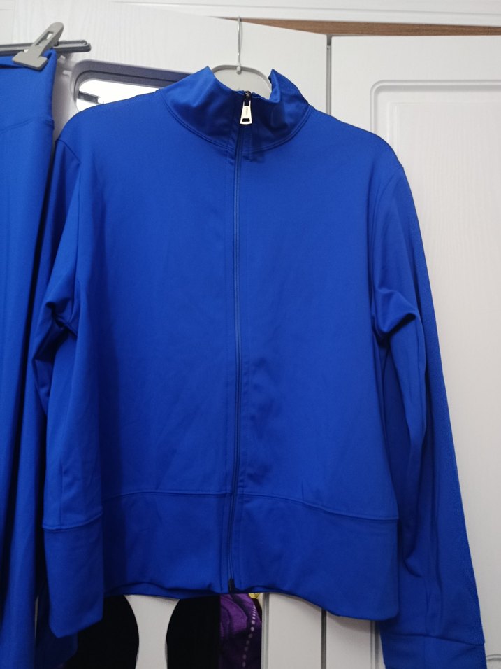 Mavi Fermuarlı Kadın Eşofman Takımı - Görsel 4