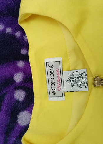 Sarı Fermuarlı Midi Ceket - Görsel 9