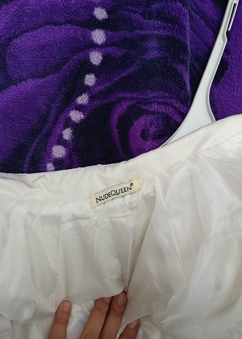 Beyaz Midi Keten Kadın Trençkot - Görsel 8