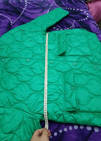 Düğmeli Yeşil Midi Kadın Mont - Görsel 5