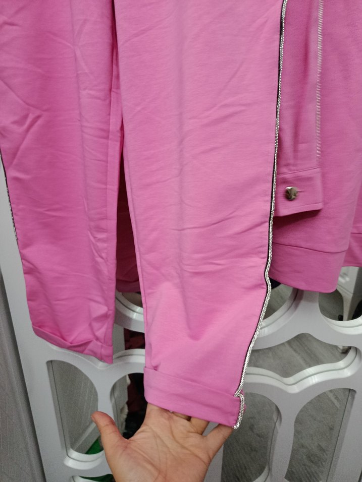 Pembe Kadın Rahat Kesim Eşofman Takımı - Görsel 4