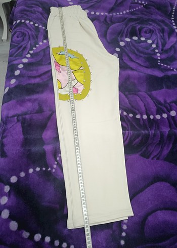 Nakışlı Beyaz Kadın Mini Eşofman Takımı - Görsel 6