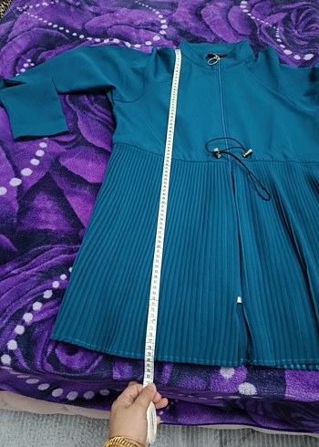 Mavi Uzun Kollu Piliseli Kadın Takım - Görsel 8