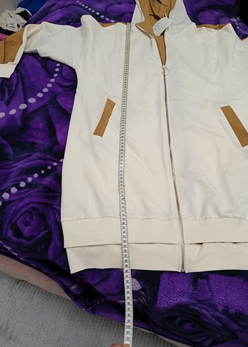 Düğmeli Beyaz Kadın Eşofman Takımı - Görsel 8