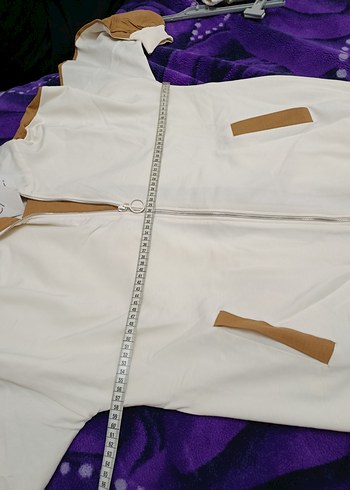 Düğmeli Beyaz Kadın Eşofman Takımı - Görsel 6