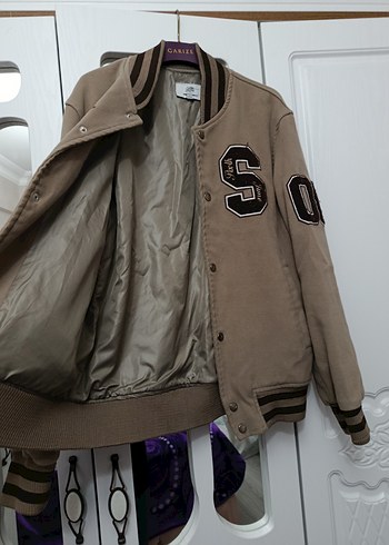 Bej Nakışlı Kadın Süet Ceket - Görsel 2