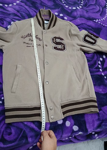 Bej Nakışlı Kadın Süet Ceket - Görsel 3