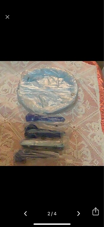 Beden mavi Renk Tupperware piknik seti